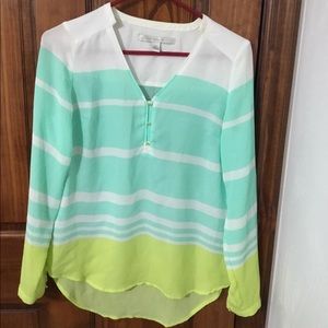 Lauren Conrad Long Sleeve Silky Blouse